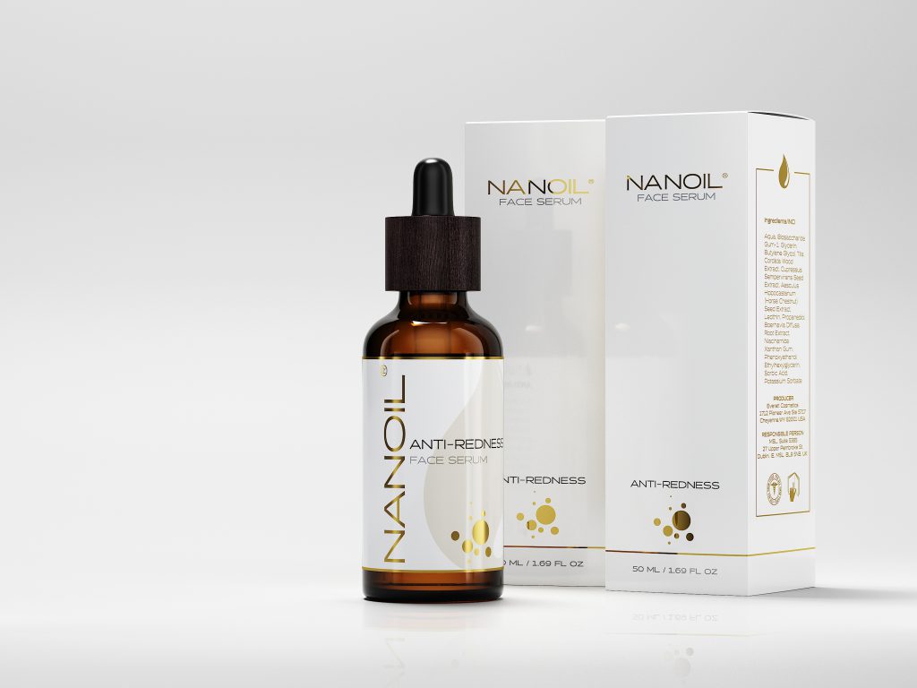 Nanoil moisturizing serum for couperose skin