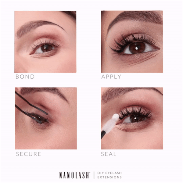 how to apply cluster lashes on yourself